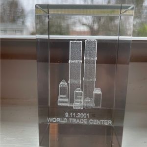 World Trade Center Laser Etched Glass